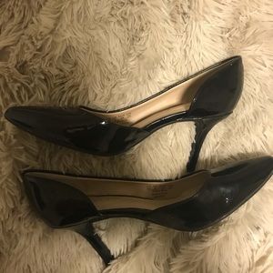 Nickels patten leather black heels